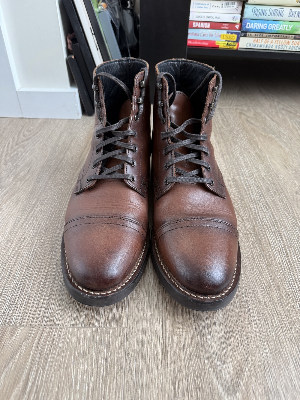Thursday Boot Company (Style: Captain, Color: Brandy, Size: 10W)